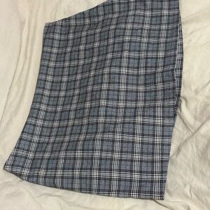 Garage mini plaid skirt
